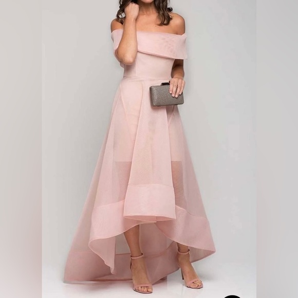 COPY - Bronx and Banco, High-low Tulip dress in Blush - Picture 5 of 6